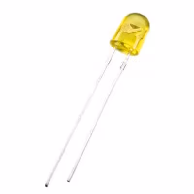 مجموعه 3 عددی LED اوال 5mm زرد تابلو روانی بسته100 تایی