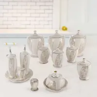 پا سماوری 14 پارچه برند پرستیژ کد 515 سفید 