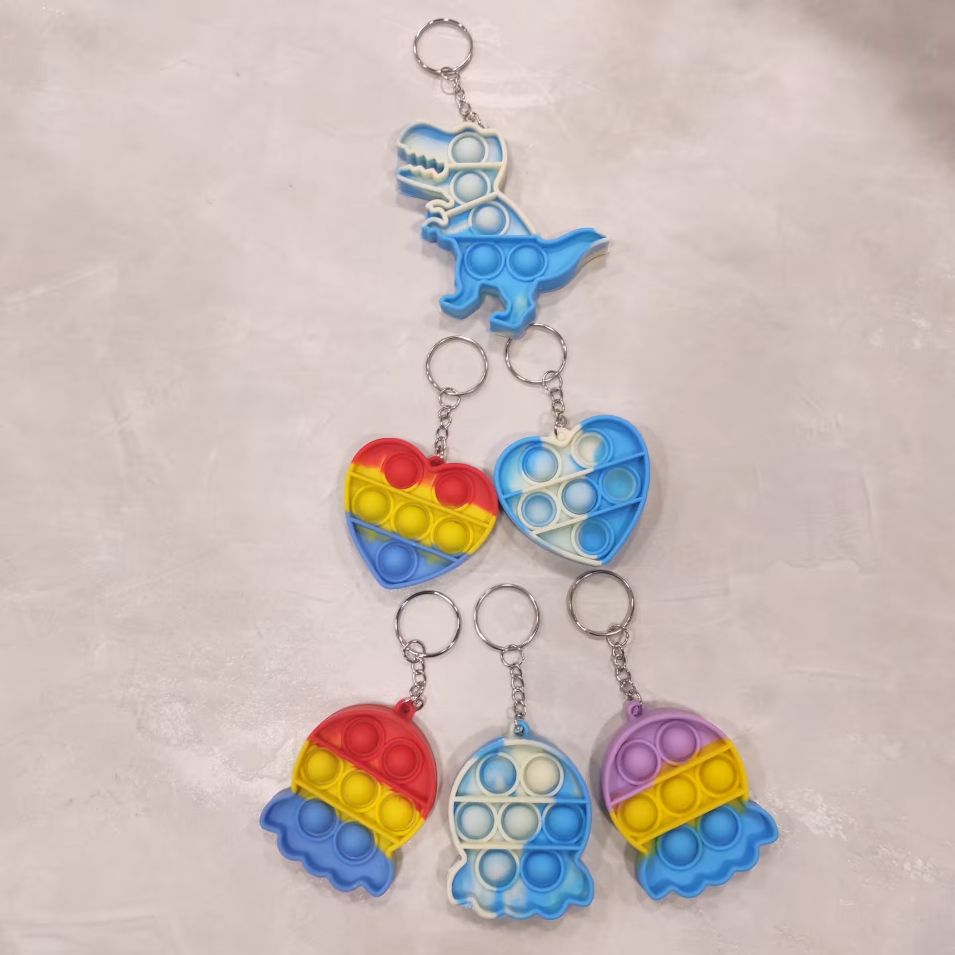 جاکلیدی چند رنگ پاپیت 