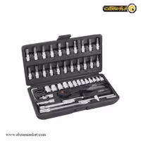 جعبه بکس ویگور 46 پارچه ترکیبی 1/4 اینچ مدل V2414