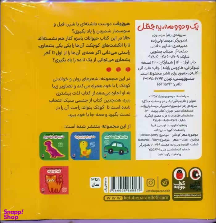 کتاب یک و دو و سه یه جنگل اثر زهرا موسوی انتشارات کتاب پرنده