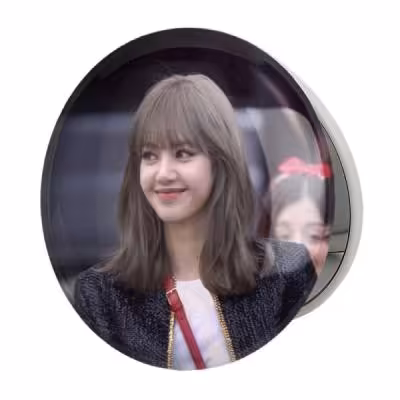 آینه جیبی خندالو طرح لیسا بلک پینک Black Pink مدل تاشو کد 14295