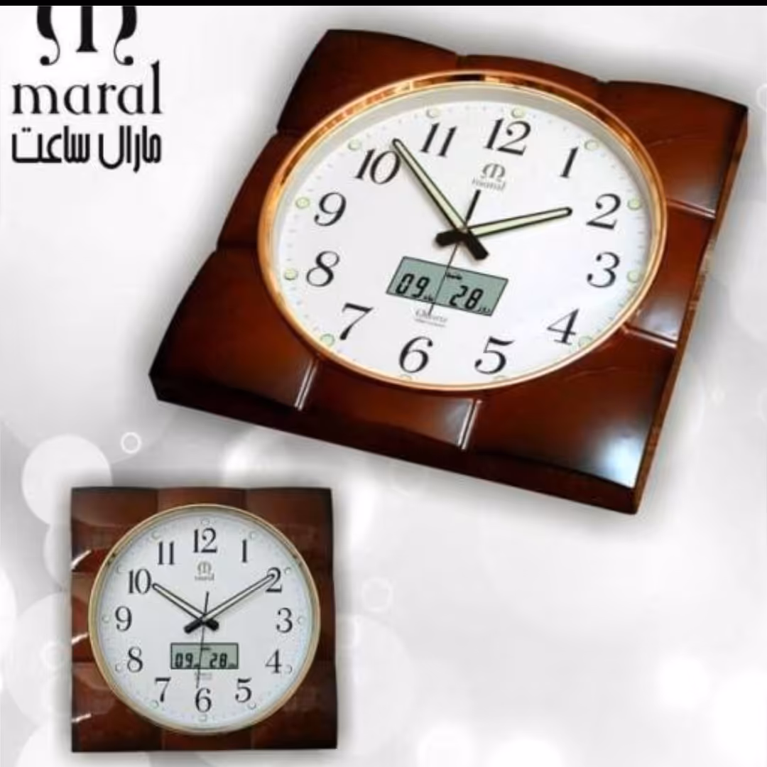 ساعت دیواری مارال تقویم دیجیتالی 