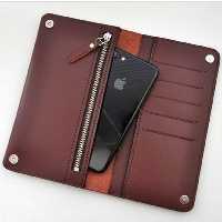کیف پول چرم طبیعی دست دوز کد445