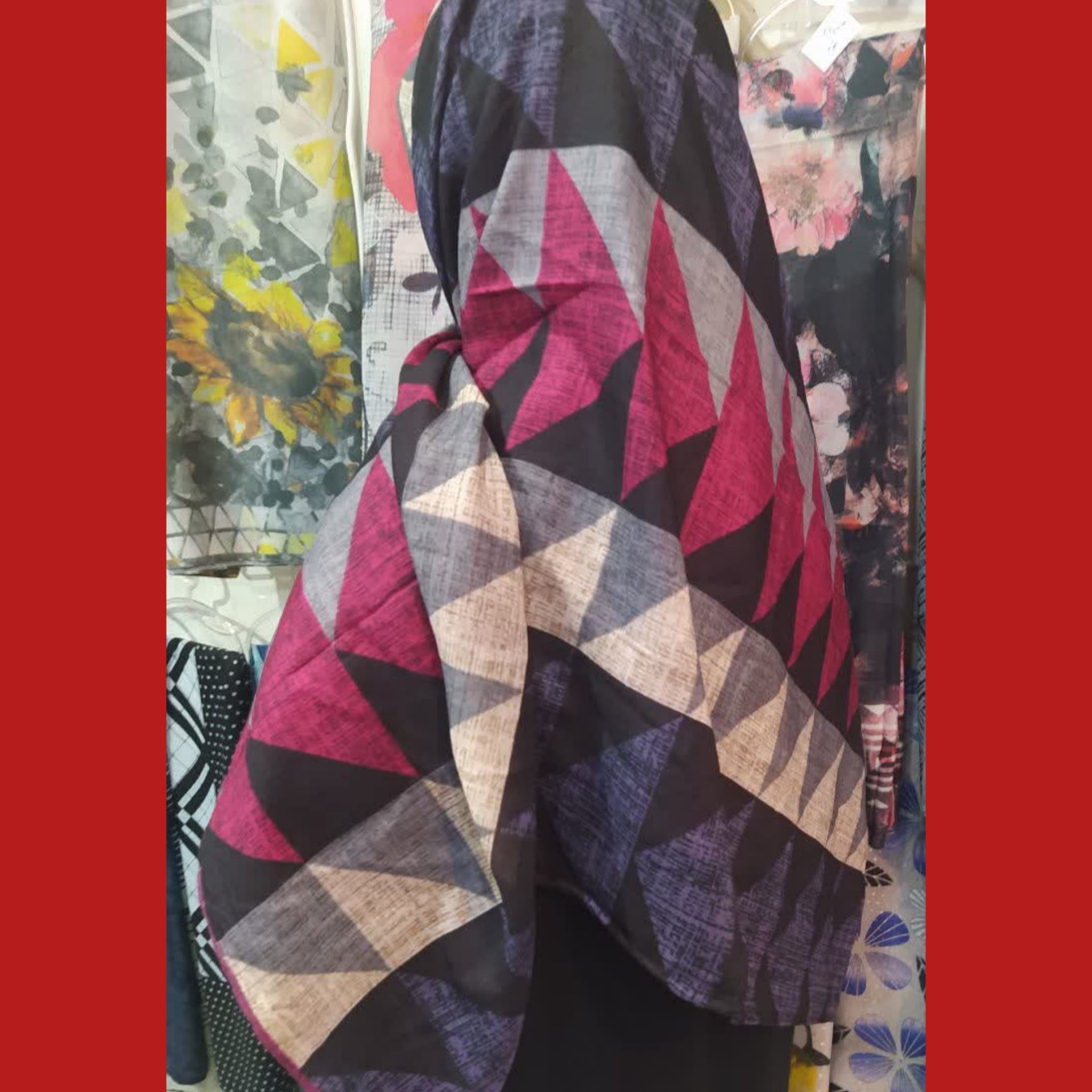 روسری نخی رنگی
