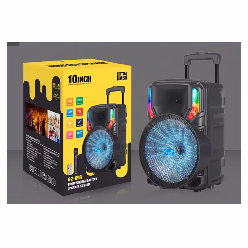 اسپیکر  بلوتوثی و قابل حمل و چمدانی GZ698
