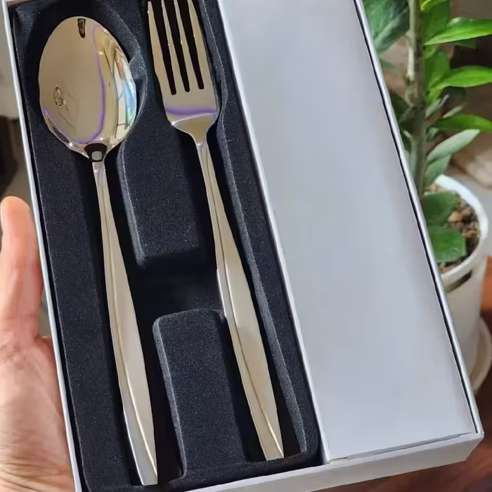 قاشق و چنگال استیل 