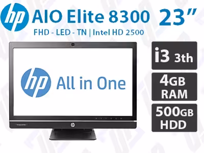 آل این وان استوک HP Compaq Elite 8300 All-in-One با 250GB HDD / 4GB RAM / i3 3220