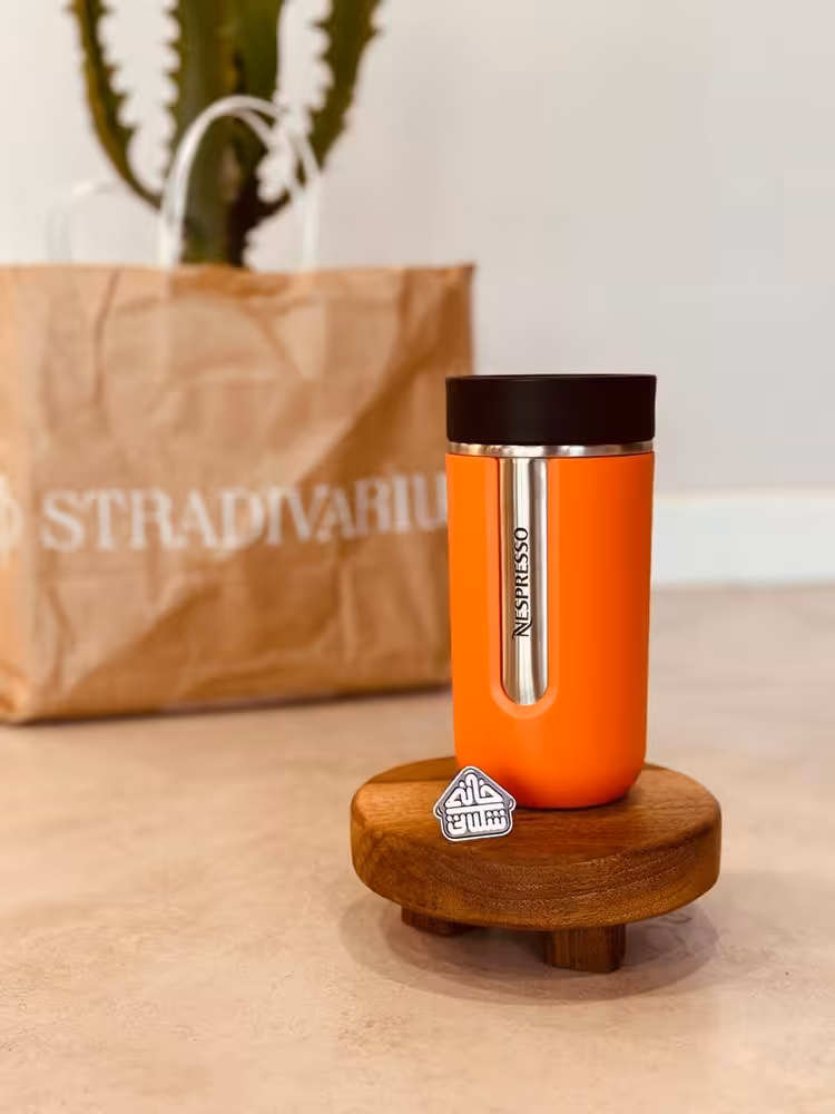 تراول ماگ اورجینال نسپرسو NESPRESSO نارنجی مدل NOMAD