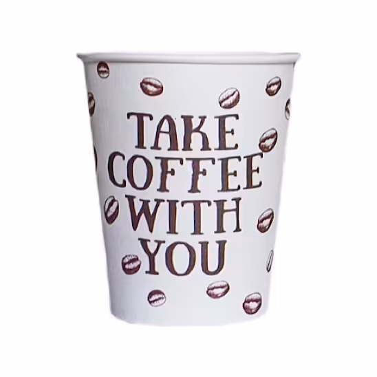 لیوان کاغذی 50 عددی طرح قهوه 220cc
