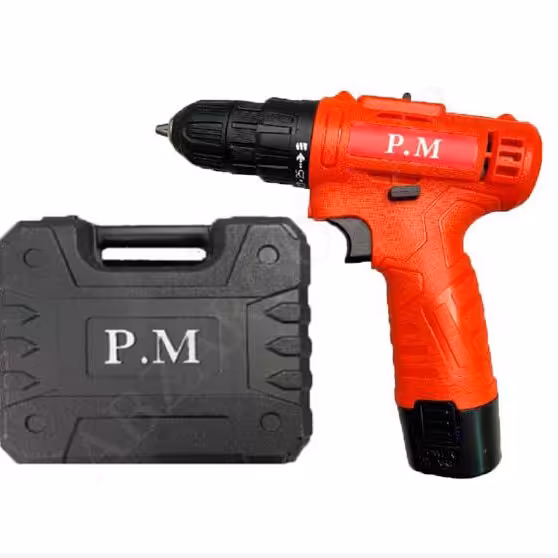 د ریل پیچگوشتی شارژی  12 تک باطری پی ام همراه با کیف bmc نشکن