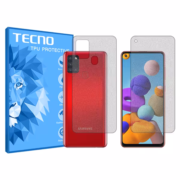 گلس صفحه نمایش و پشت گوشی سامسونگ Galaxy A23 مدل مات برند تکنو کد SS