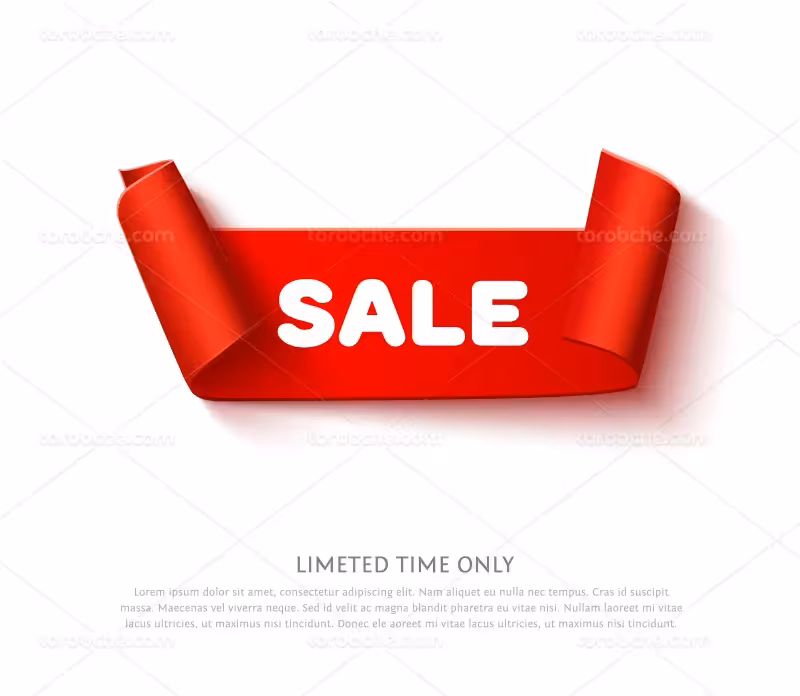 وکتور باکس متنی قرمز | گرافیک با طعم تربچه