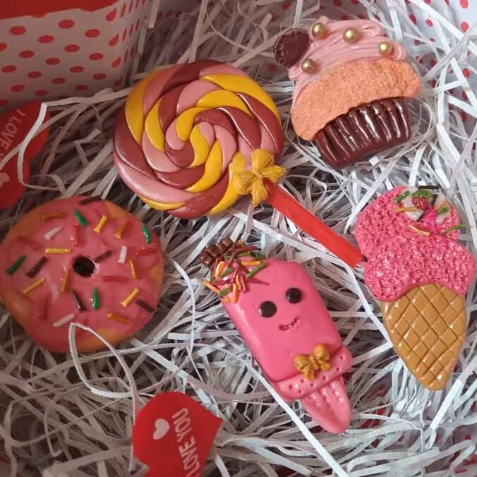 مگنتهای تزئینی با خمیر چینی و طرح های متنوع