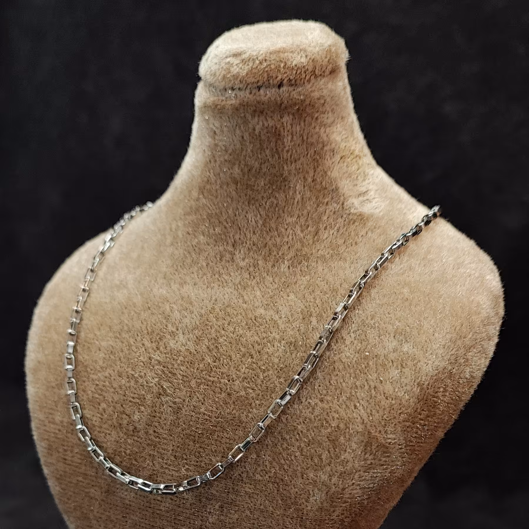 زنجیر  استیل اجری 60 سانت نقره ای_زنحیر اجری 60 سانت_زنجیر اجری نقره‌ای 