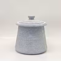 ظرف دیزی سنگی مدل خط دار سایز 2 نفره