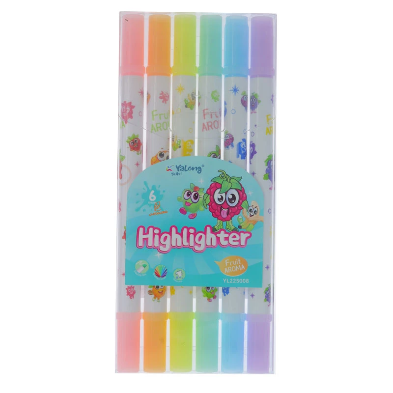 ماژیک علامت گذار دوسر پاستلی 6 رنگ 5008 یالونگ YALONG