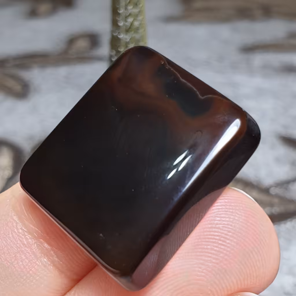  نگین درشت فوق العاده زیبای سنگ عقیق شفت العبد خراسانی اصل معدنی کد 25598