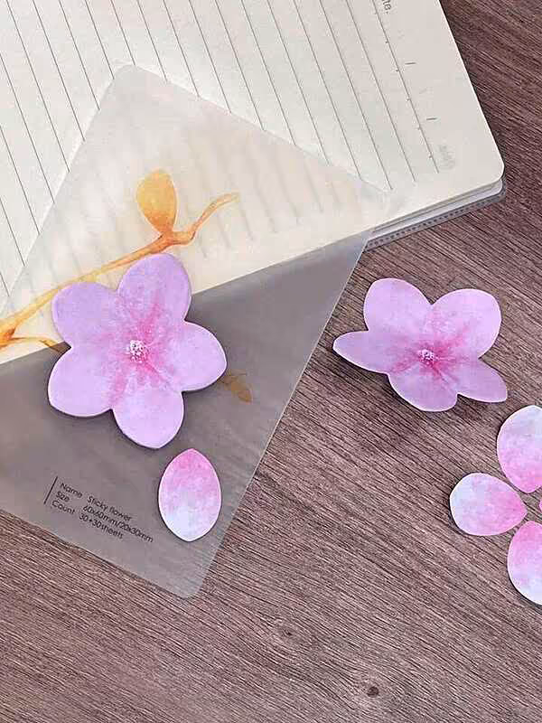 استیک نوت طرح گل و گلبرگ