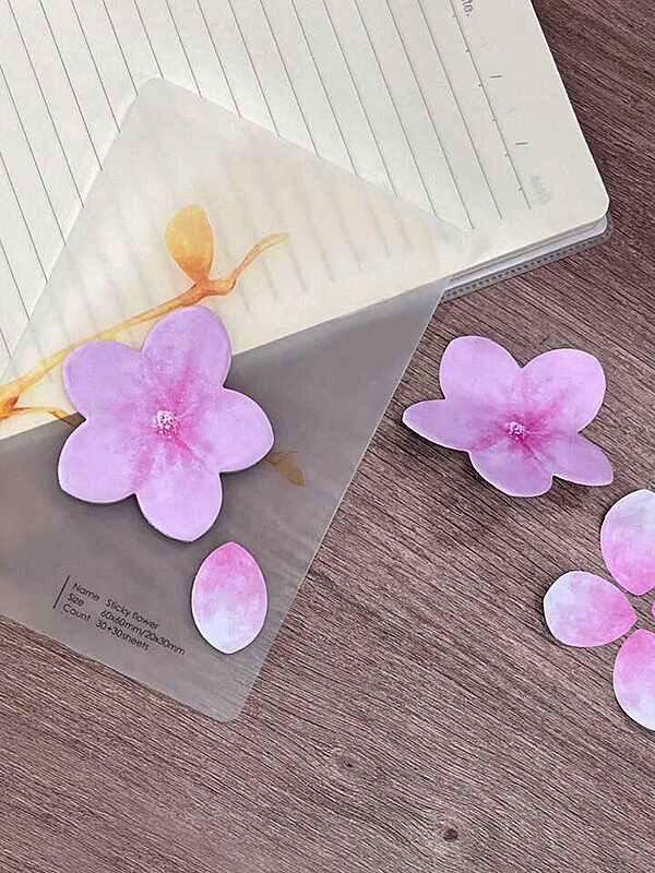 استیک نوت طرح گل و گلبرگ