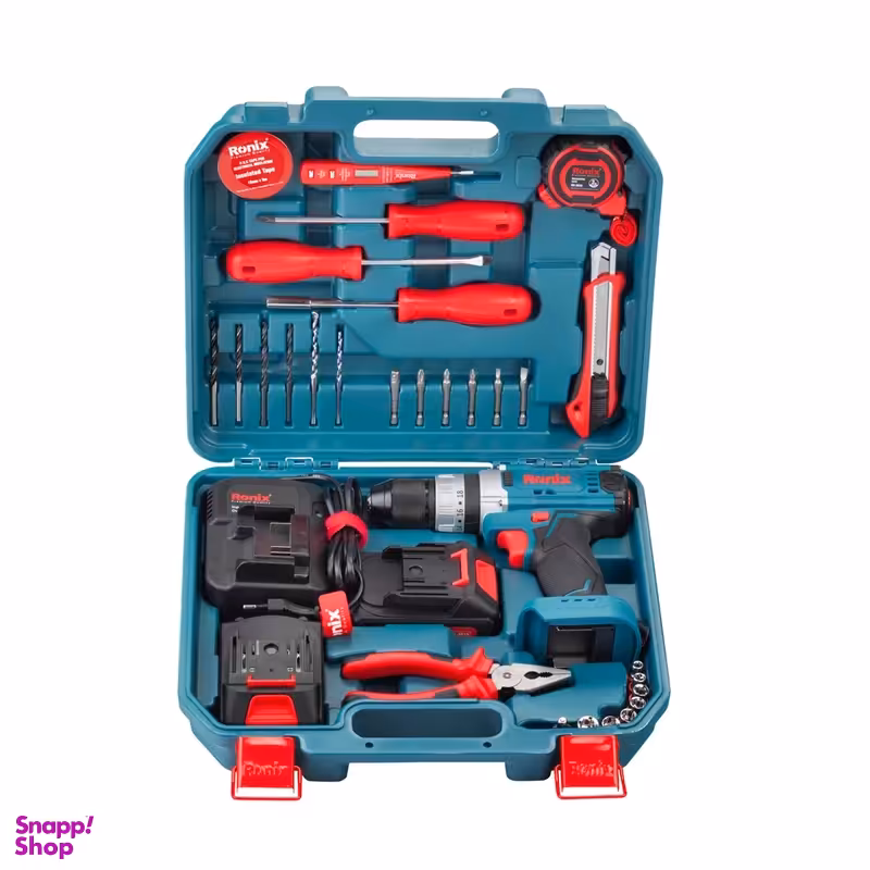 ست دریل چکشی رونیکس مدل RS-8615 مجموعه 33 عددی