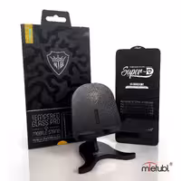 گلس Super D میتوبل برای گوشی آیفون iphone 12 pro max بهمراه پایه نگهدانده موبایل