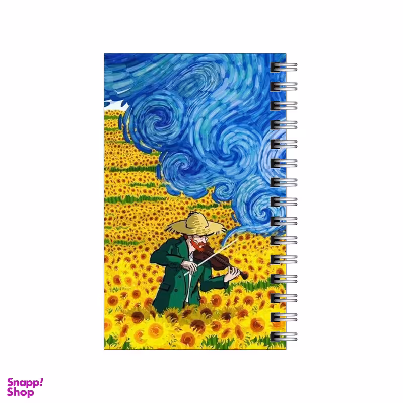 دفترچه یادداشت 60 برگ مدل To Do List طرح ونگوگ در دشت آفتابگردان کد 6146775