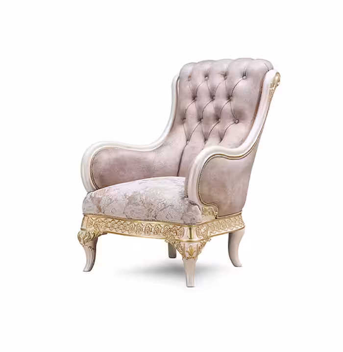 مبل تک نفره آدونیس رنگ رزگلد