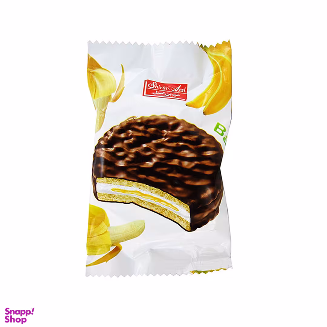 والس موزی روکش شکلات شیرین عسل وزن 30 گرم
