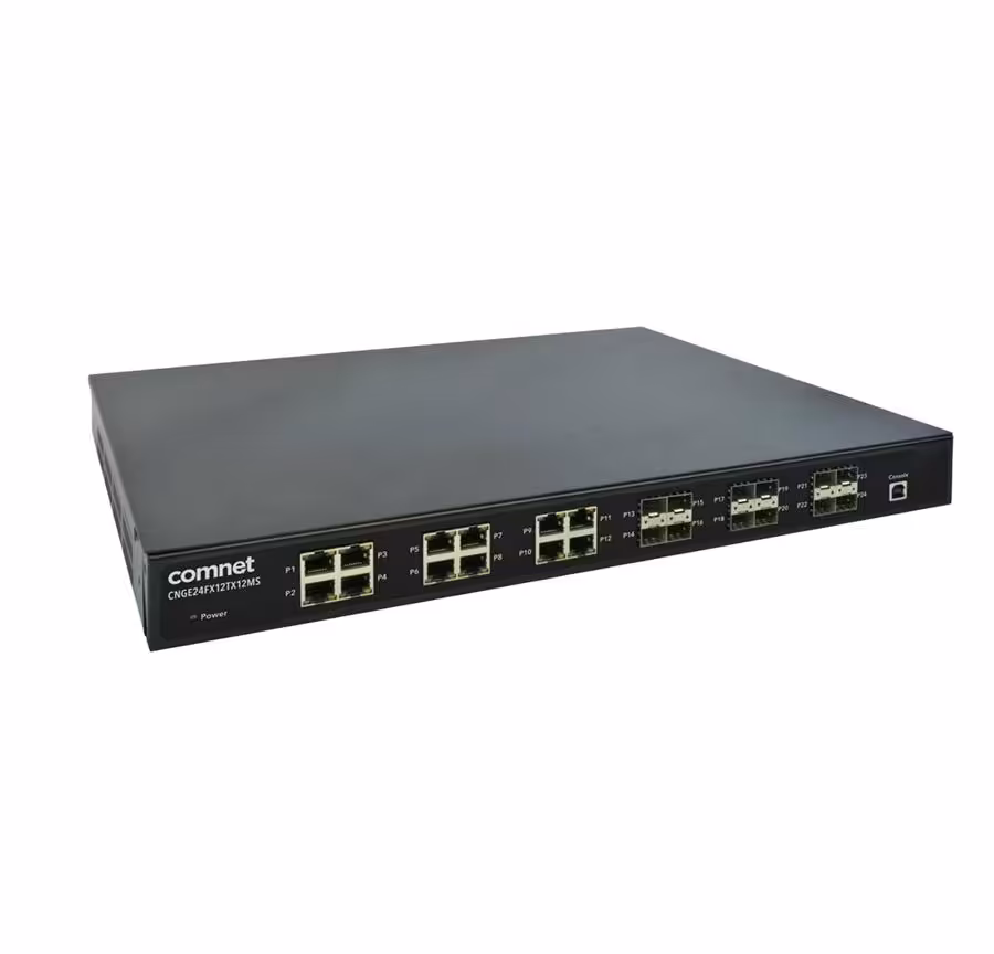 سوئیچ 24 پورت POE کامنت مدل CNGE24FX12TX12MS