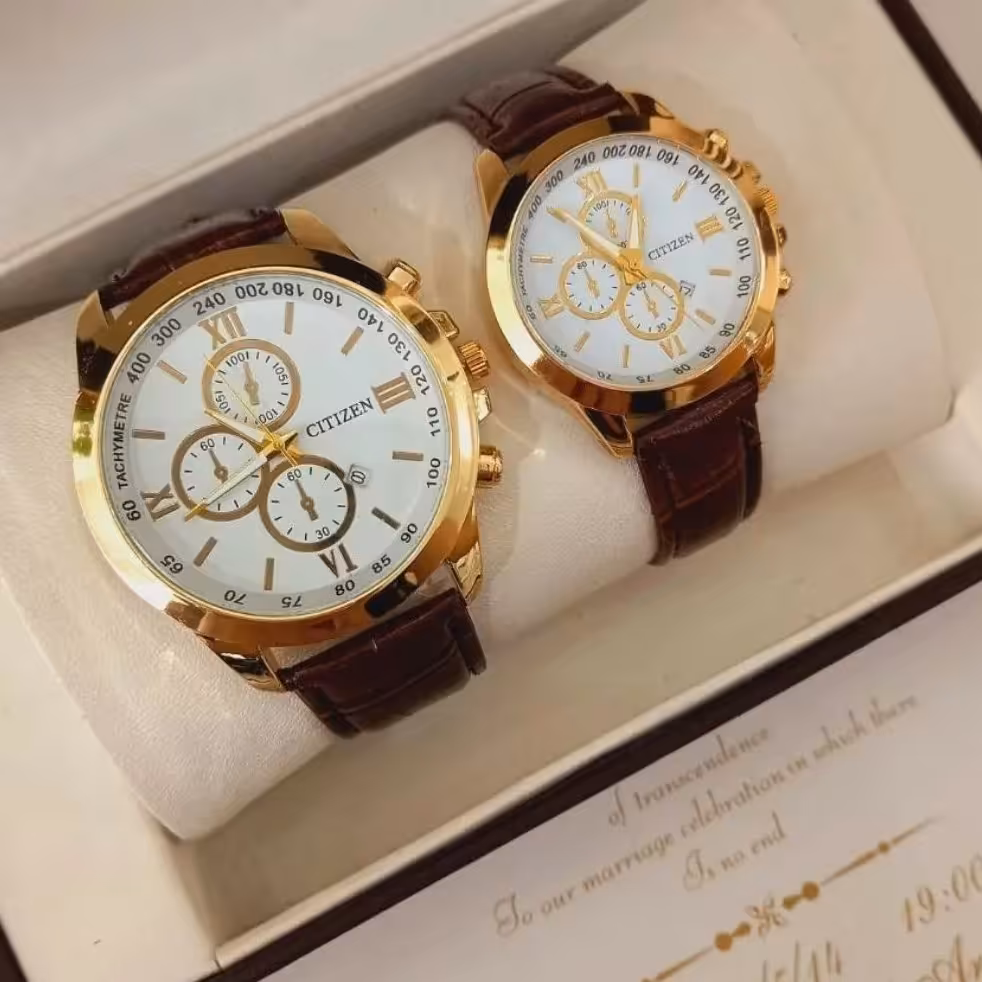 ساعت بند چرمی ست