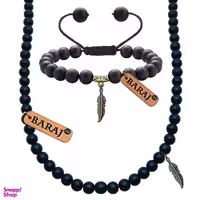 نیم ست زنانه باراج من مدل سنگی طرح پَر