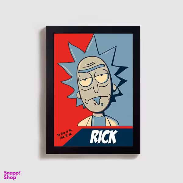 تابلو مدل ریک و مورتی rick and morty BL79