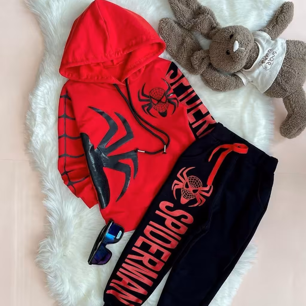 هودی و شلوار مردعنکبوتی اسپایدر من فقط یک عدد سایز 40 موجود
