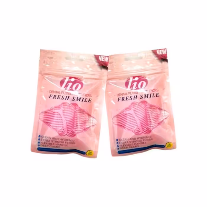 پک دو عددی نخ دندان کمانی همراه باخلال دندان لیو Lio