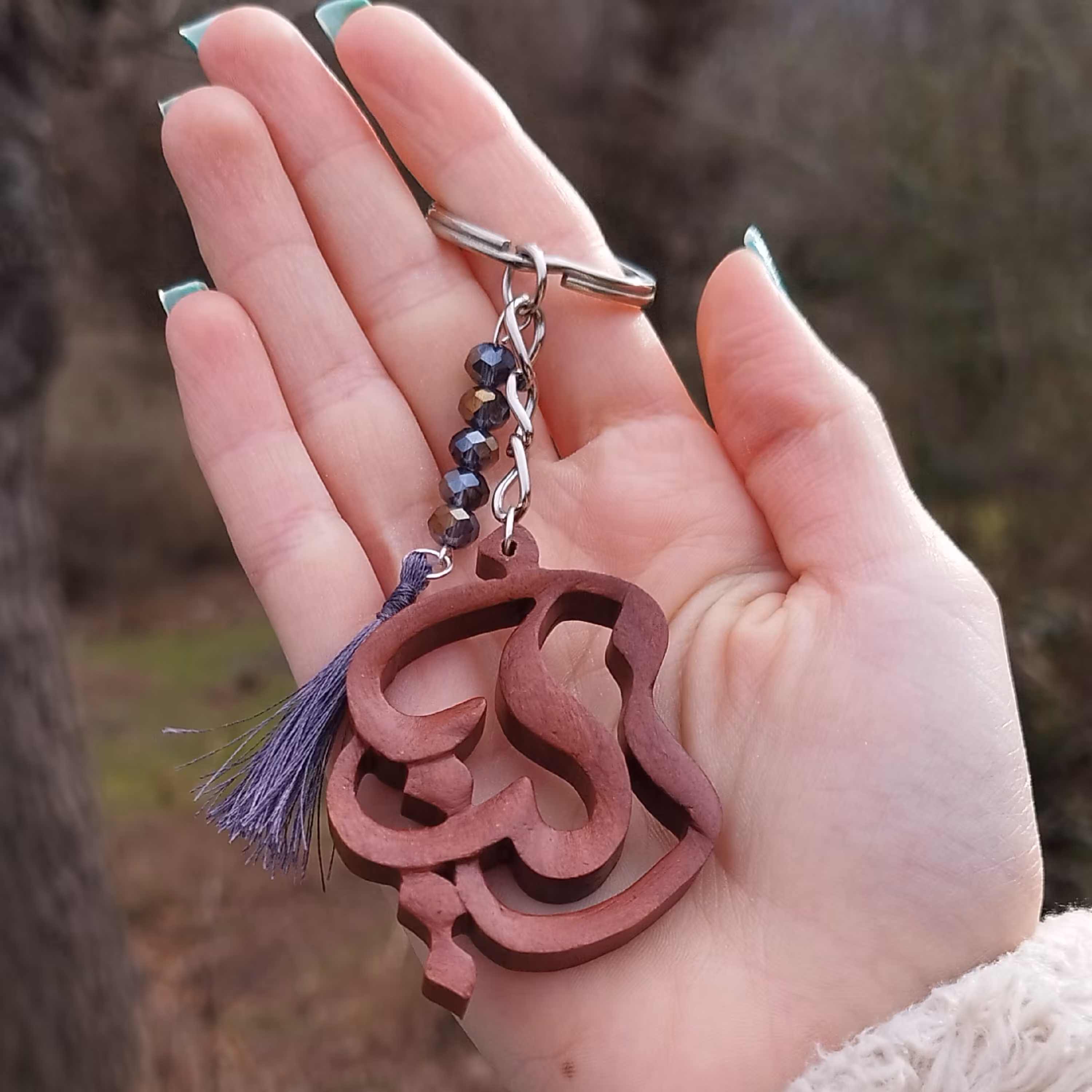 جاکلیدی چوبی اسم زینب