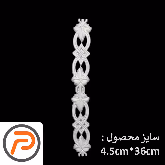 گل تزیینی طرح منبت pvc کد 115