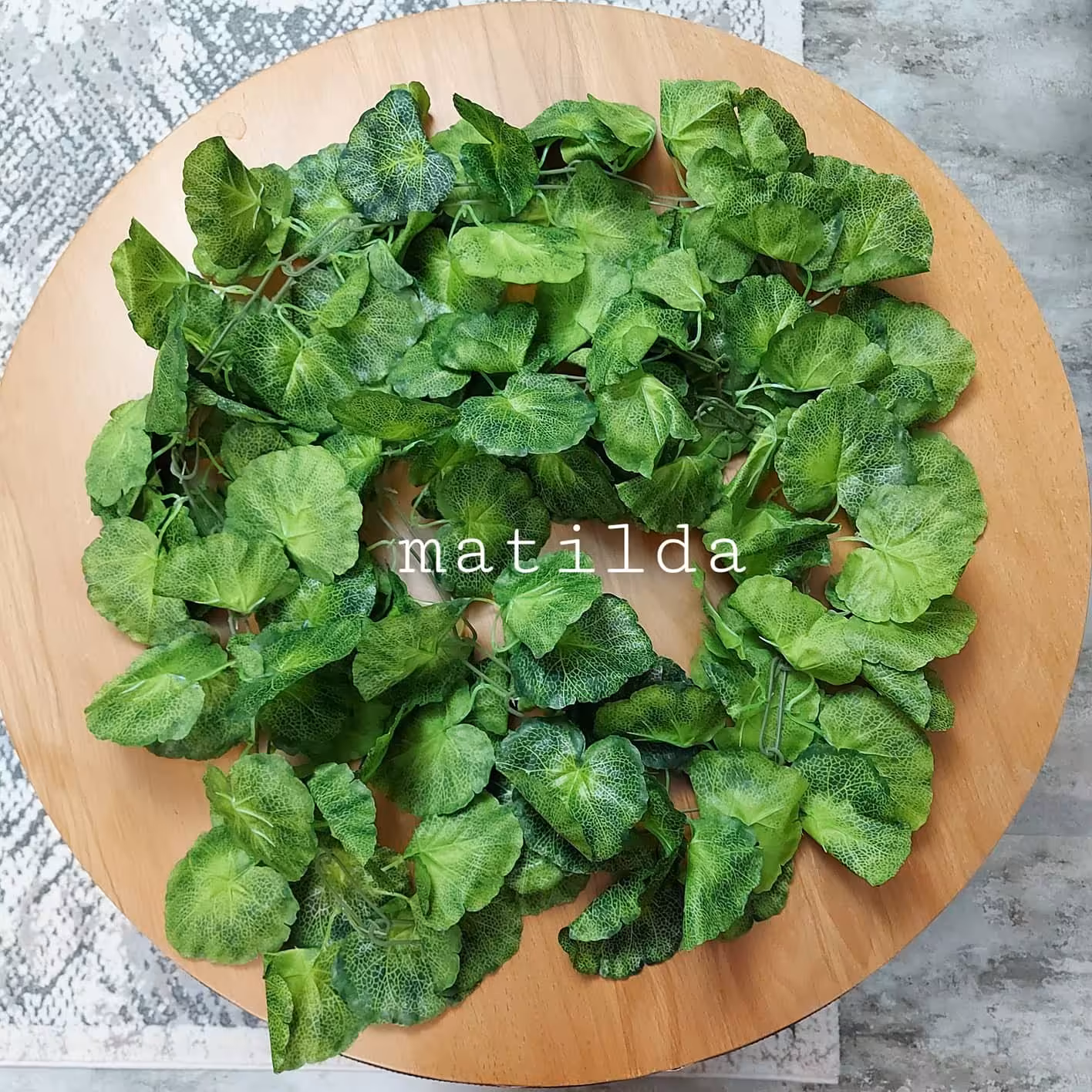 ریسه برگ شمعدونی مصنوعی 