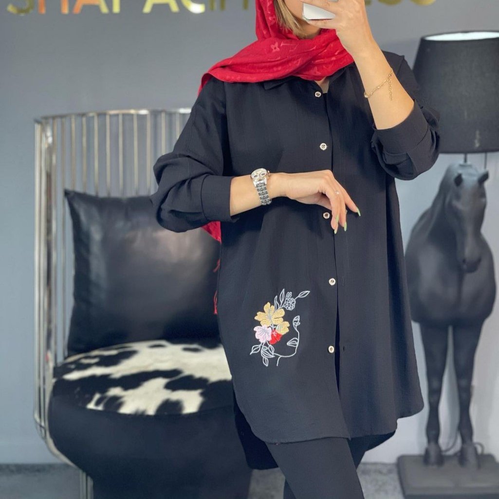 شومیز گلدوزی بابوس