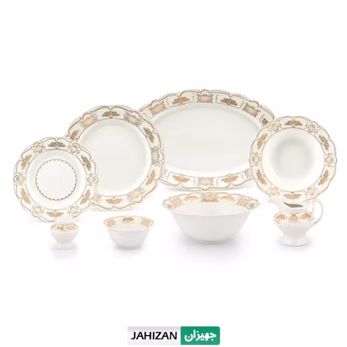 سرویس چینی پردیس 6نفره 30پارچه طرح شکیرا سری سولار