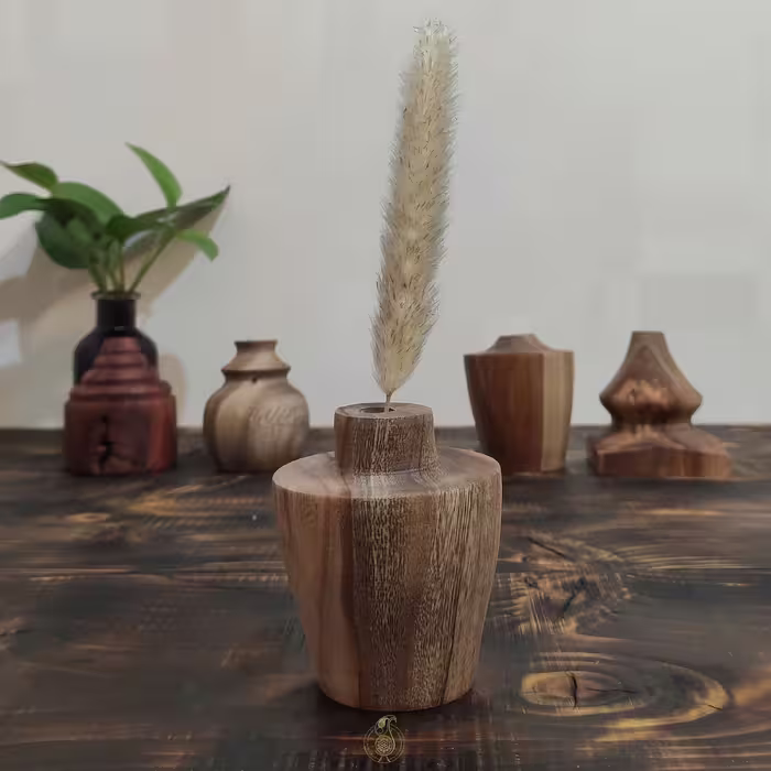 گلدان چوبی سایز کوچک 2