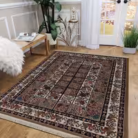 گلیم ماشینی(1.5-1)-هشت رنگ-طرح گلنوش بژ-در سایزهای مختلف-ارسال پس کرایه