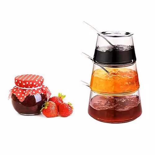 ظرف مربا خوری سه طبقه