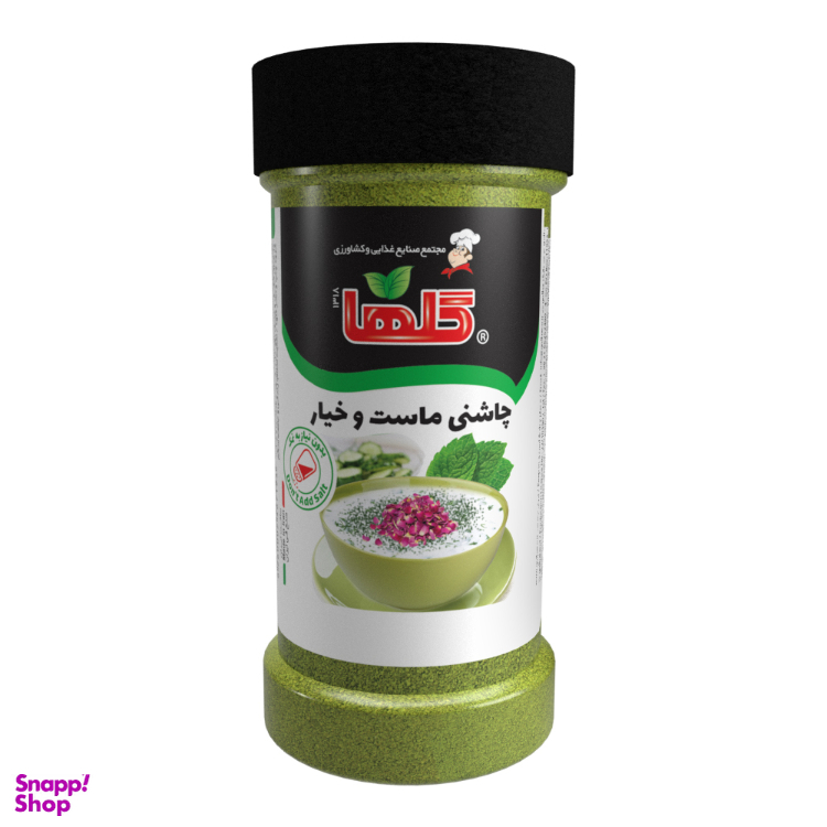 چاشنی ماست و خیار گلها وزن 70 گرم بسته بندی PET