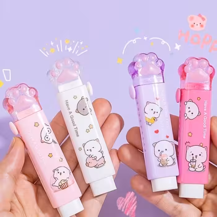 پاکن فانتزی کاتری طرح پنجه کریستالی سری عروسکی /پاکن کاتری فانتزی پنجه در چهار رنگ سفید بنفش صورتی کمرنگ وپررنگ