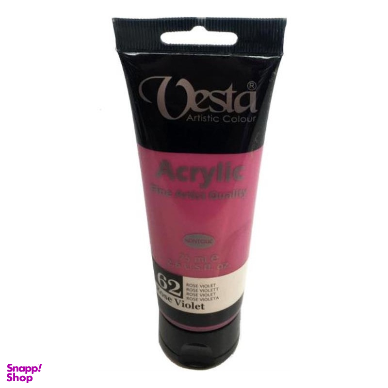 رنگ اکرولیک وستا (Vesta) رنگ rose violet 62