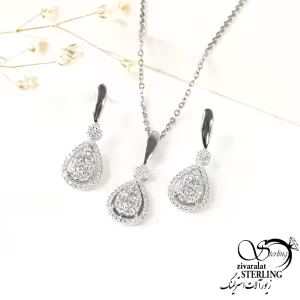 نیمست طرح قطره با نقره925