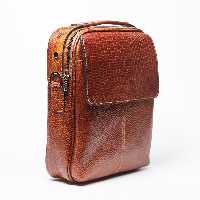 کیف رودوشی.چرم طبیعی.فربد .کد 51151F.عسلی .خانه چرم تبریز 