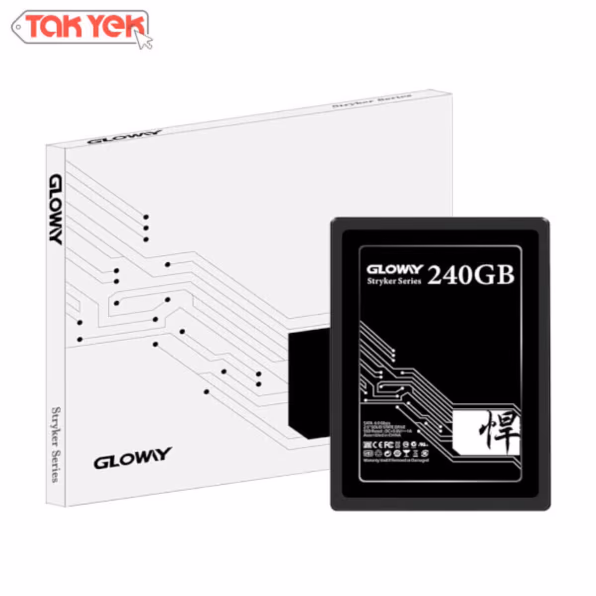 حافظه اس اس دی گلووی Gloway SSD SATA3 240GB stryker