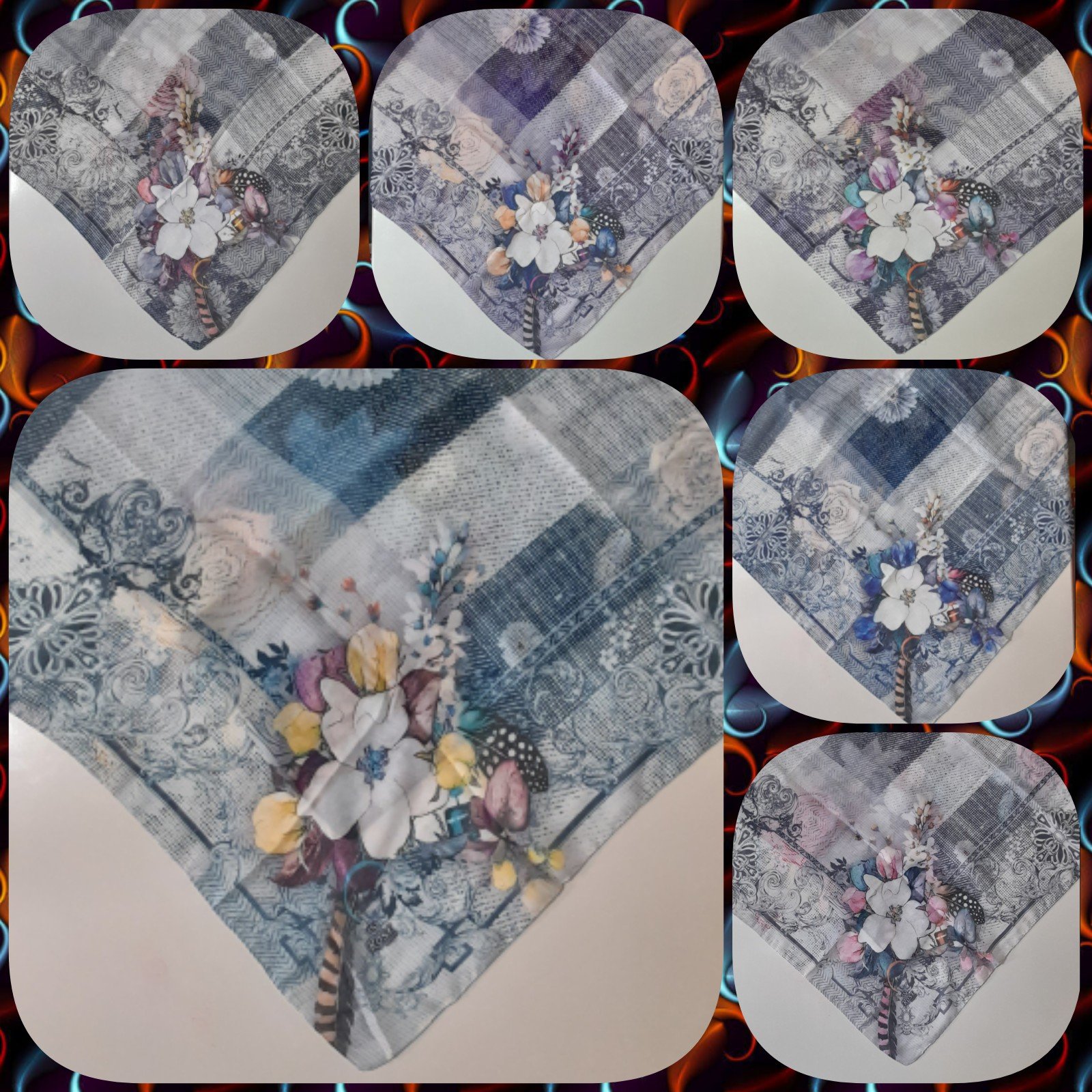 روسری نخی قواره  120